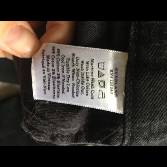 Everlane Modern Boyfriend Jeans Black 32 Straight - Picture 6 of 8